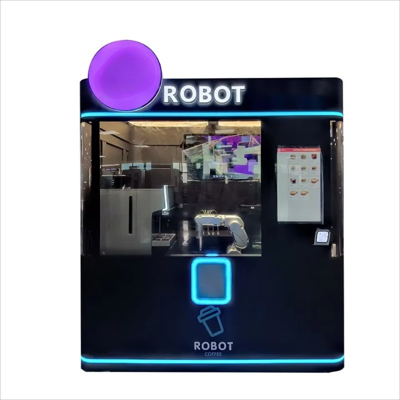 Coffee Tea Vending Machine - Özelleştirilebilir Görünümüne Sahip Kahve Barista Robotik