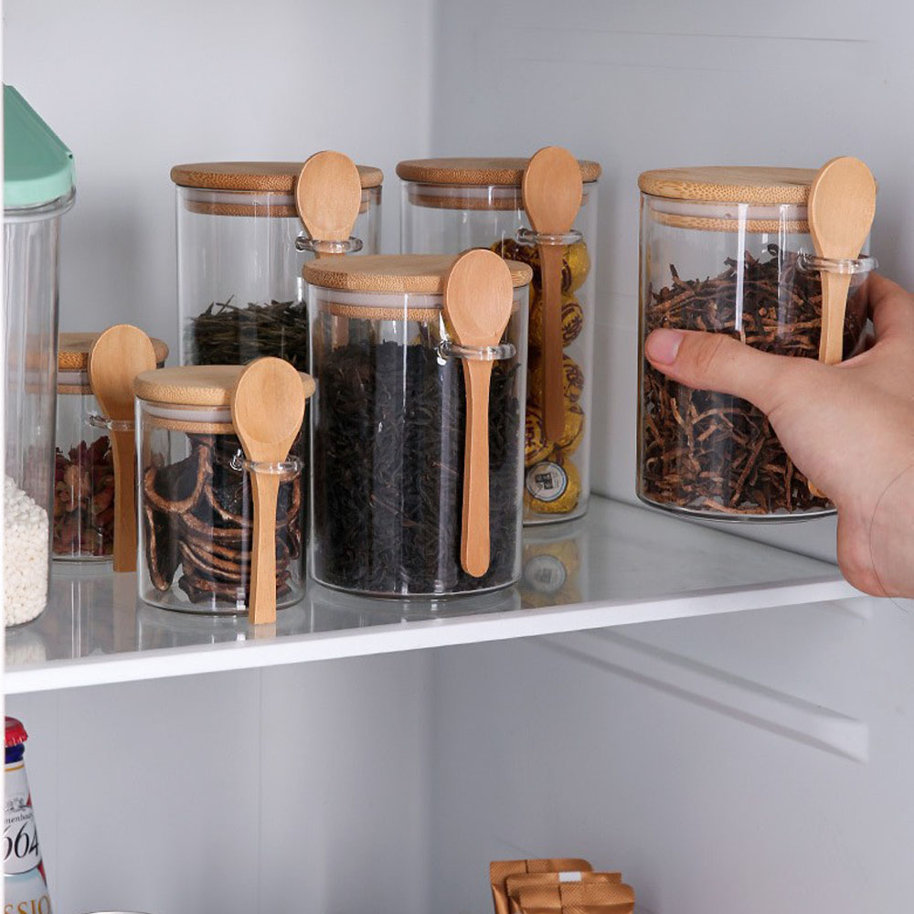 Coffee Tea Sugar Canisters - Hava Geçirmez Gıda Saklama Plastik Kapları