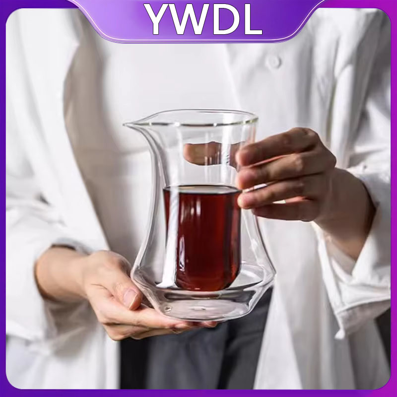 Coffee Tea Shop - YWDL 300ml Çift Katmanlı Cam Kahve
