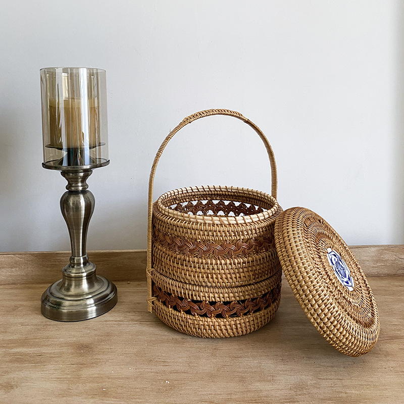 Vietnam Coffee Tea - Doğrudan toptan Vietnam rattan çift katmanlı
