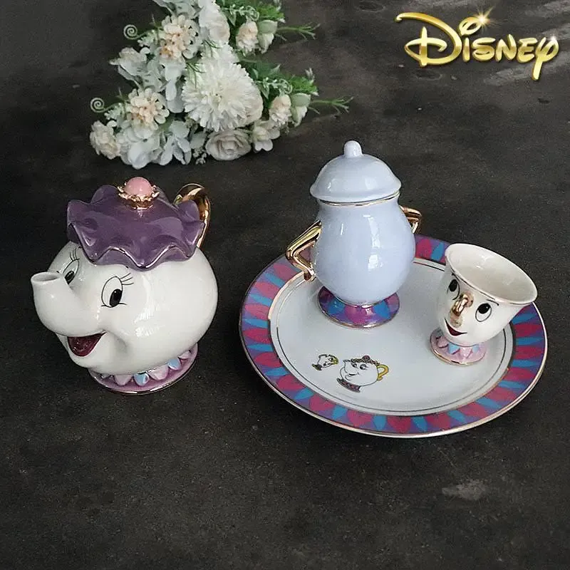 Coffee Tea Sugar Set - Sıcak Çaydanlık Karikatür Güzel ve Çirkin