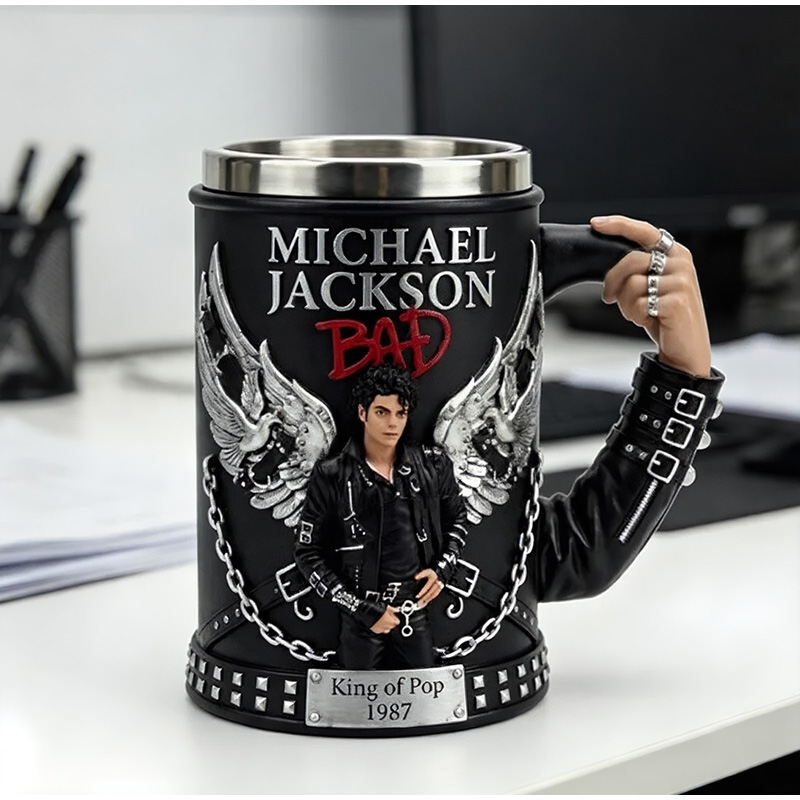 Coffee Tea Shop - Michael Jackson Pop Kralı 3D Reçine
