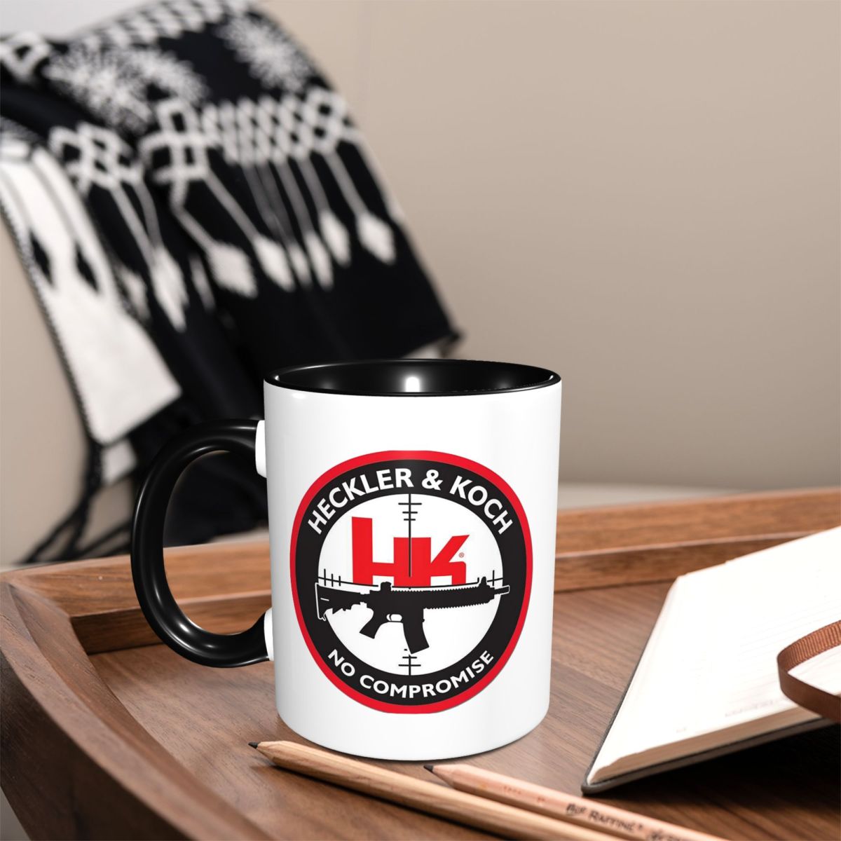 Coffee Tea Hk - Heckler Koch Hk Logo Kupa Komik