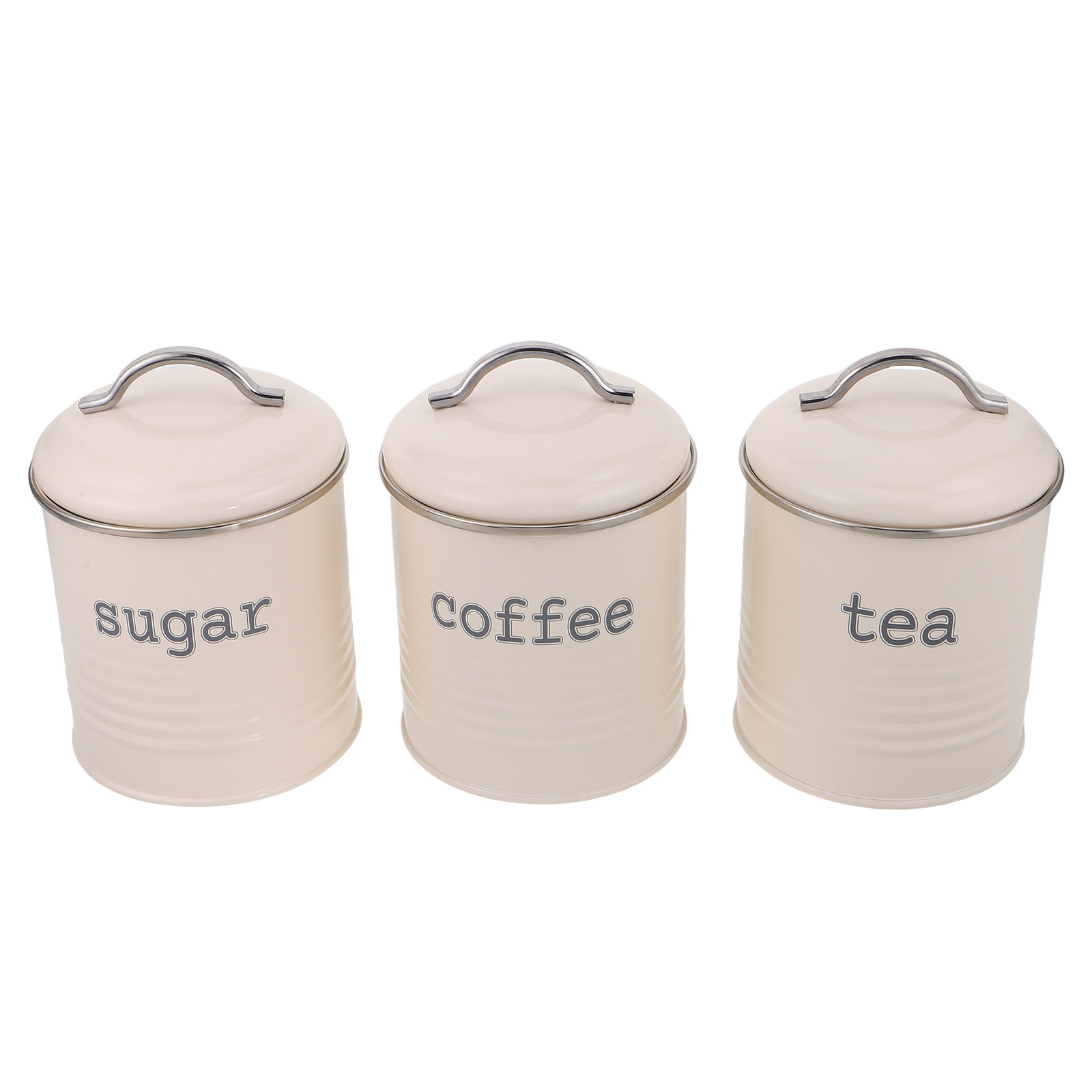 Coffee Tea Sugar Set - 3 adet mühürlü kahve çekirdeği konteyner