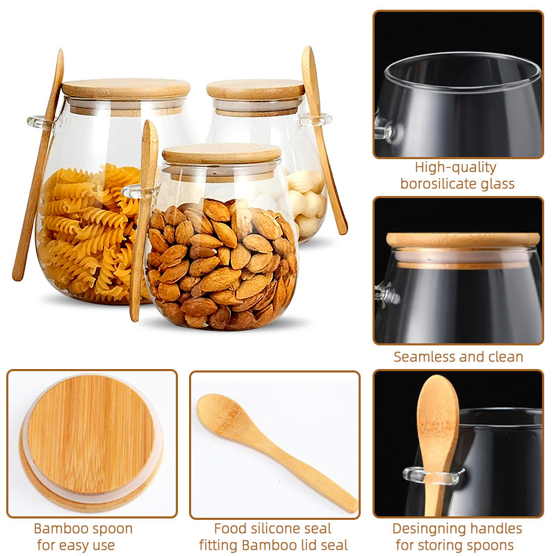 34oz mühürlü cam kavanoz kaşık - Coffee Tea Sugar Canisters incelemesi ve fiyatı