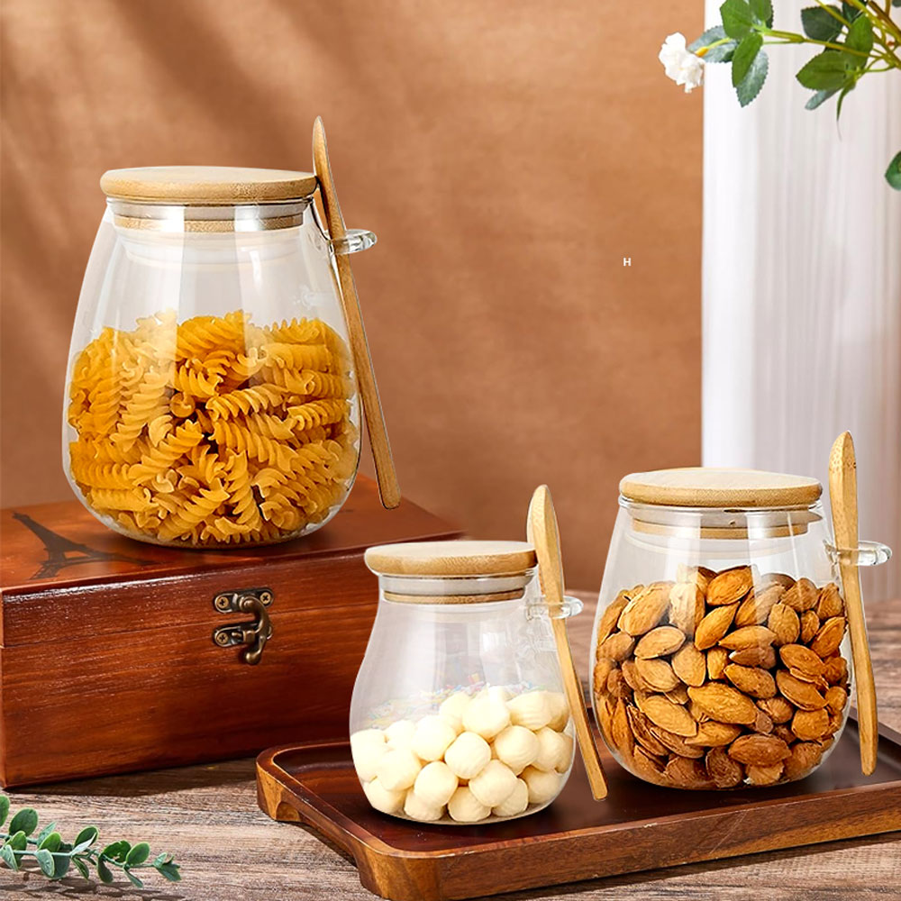 34oz mühürlü cam kavanoz kaşık - Coffee Tea Sugar Canisters incelemesi ve fiyatı