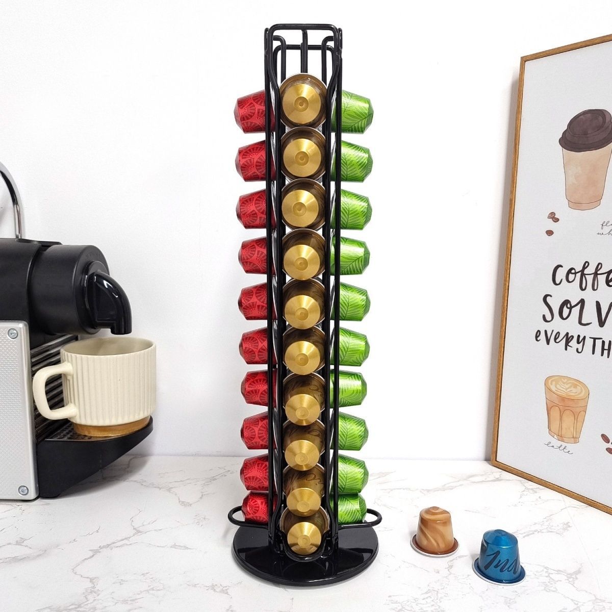 40 Adet Döner Metal Kahve Kaps - Coffee Capsule Holder incelemesi ve fiyatı