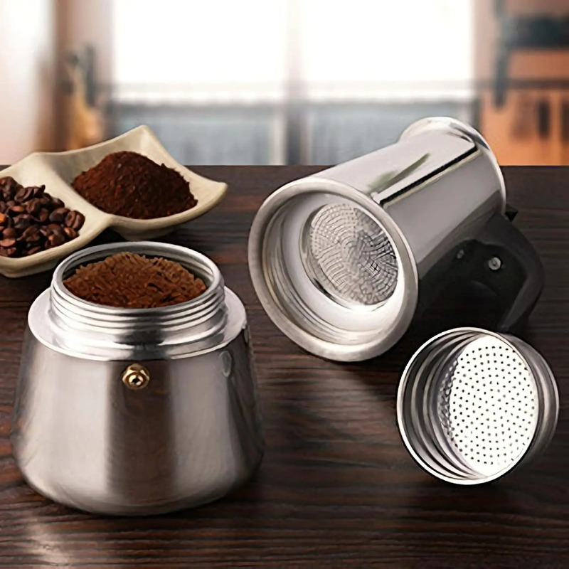 6 fincan Mocha Pot Paslanmaz Ç - Moka Pot Stove incelemesi ve fiyatı
