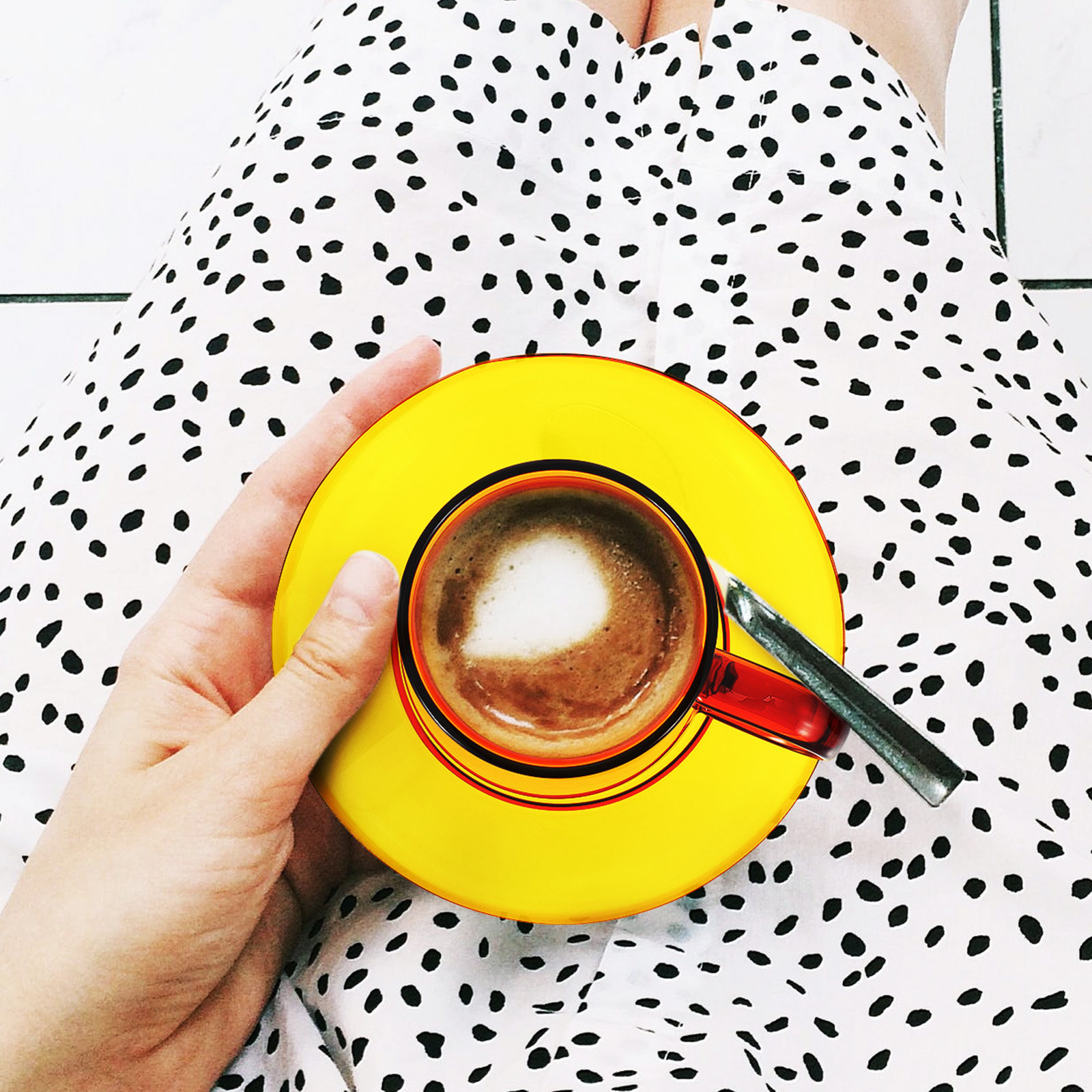 1 Set Vintage Cam Kahve Fincan - Coffee Tea Shop incelemesi ve fiyatı