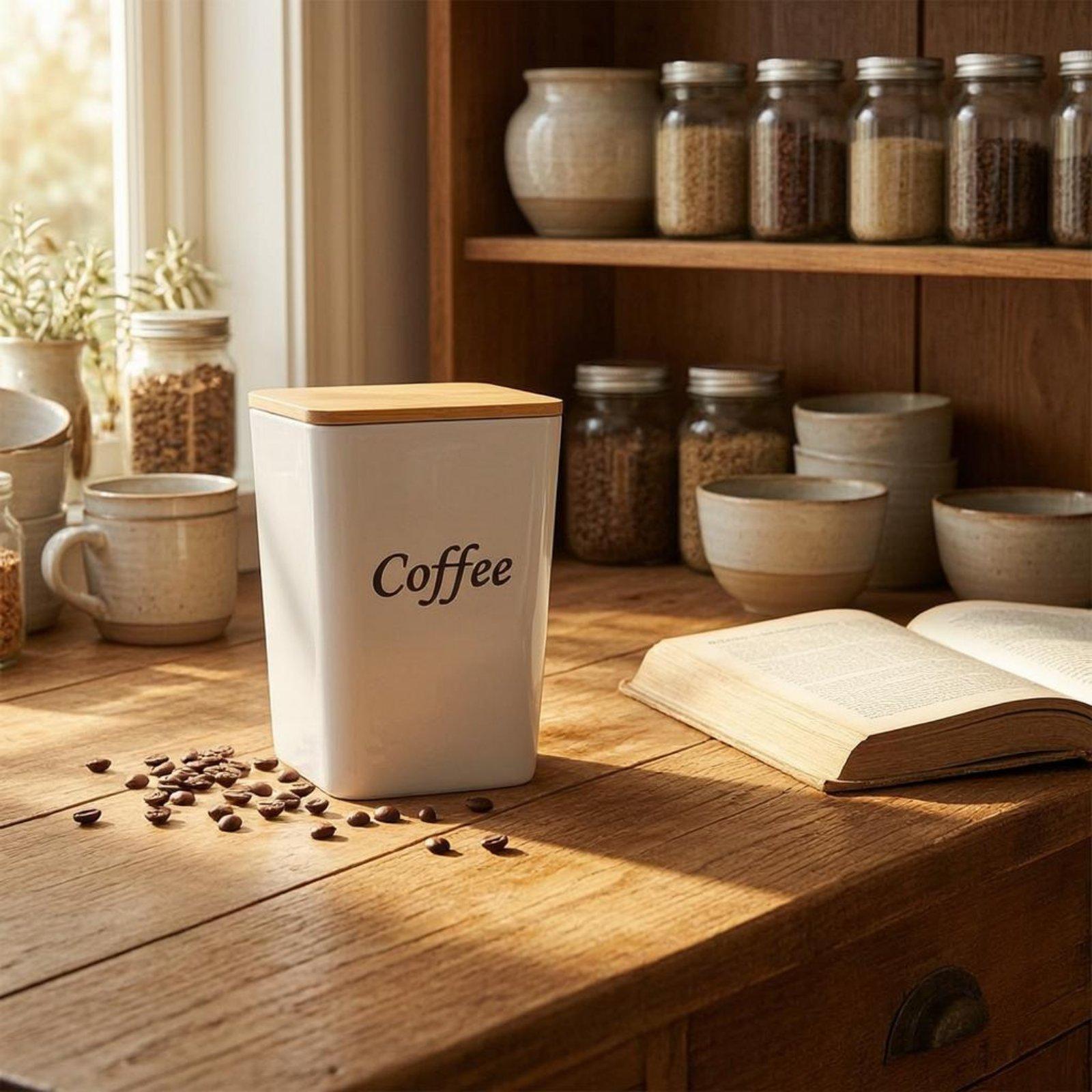 Kahve, Çay ve Şeker için Bambu - Coffee Tea Sugar Canisters incelemesi ve fiyatı