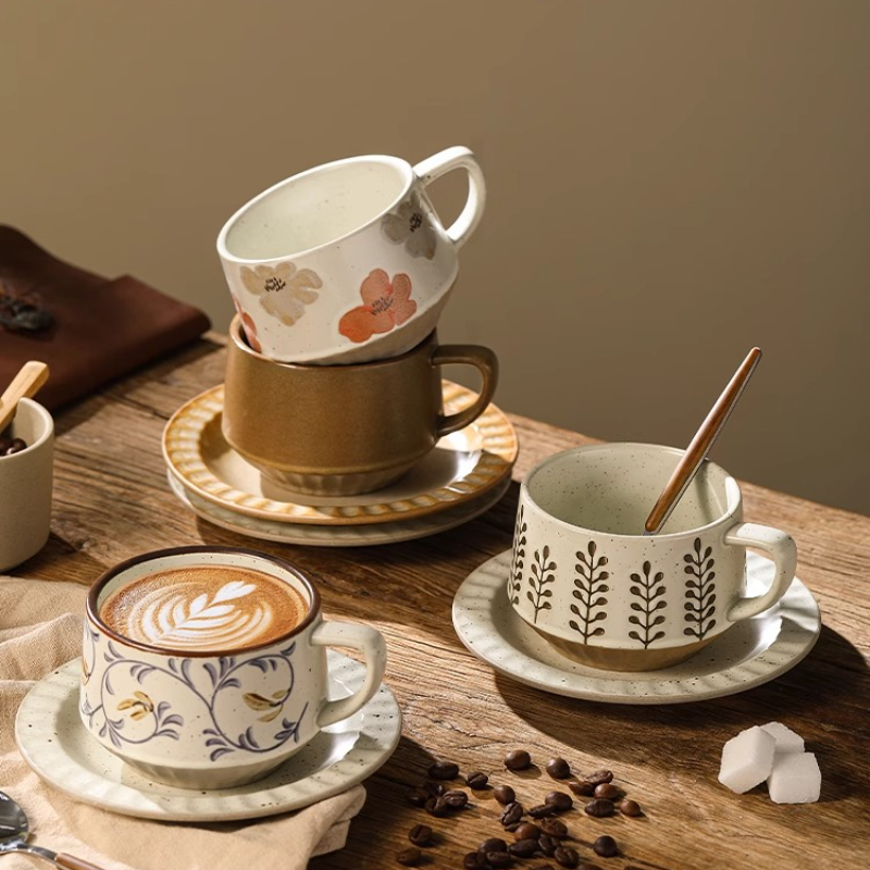 Retro Seramik Bardak Kaba Çöml - Coffee Tea Sugar Set incelemesi ve fiyatı