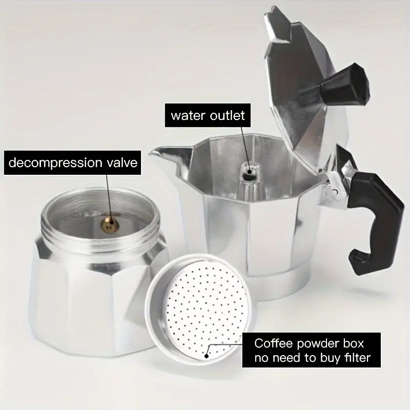 Klasik Alüminyum Moka Pot 50-3 - Moka Pot Stove incelemesi ve fiyatı