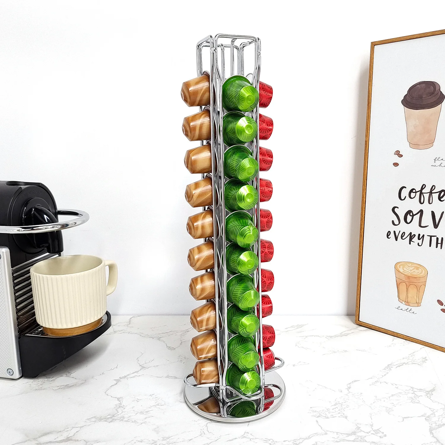 1 adet 40 Pod kahve kapsülleri - Coffee Capsule Holder incelemesi ve fiyatı