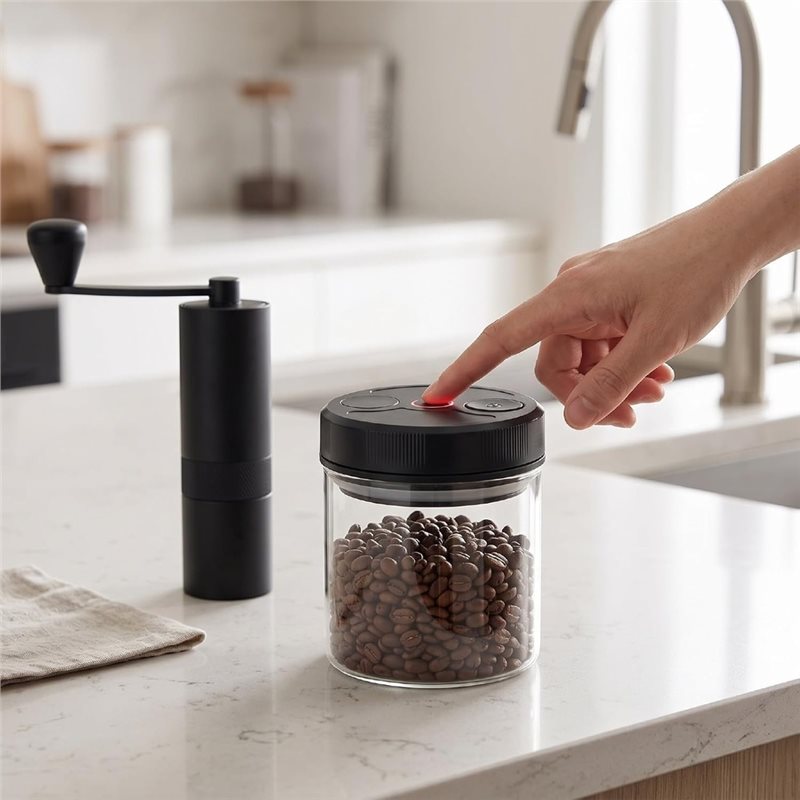 Otomatik Vakumlu Kahve Saklama - Coffee Tea Sugar Canisters incelemesi ve fiyatı