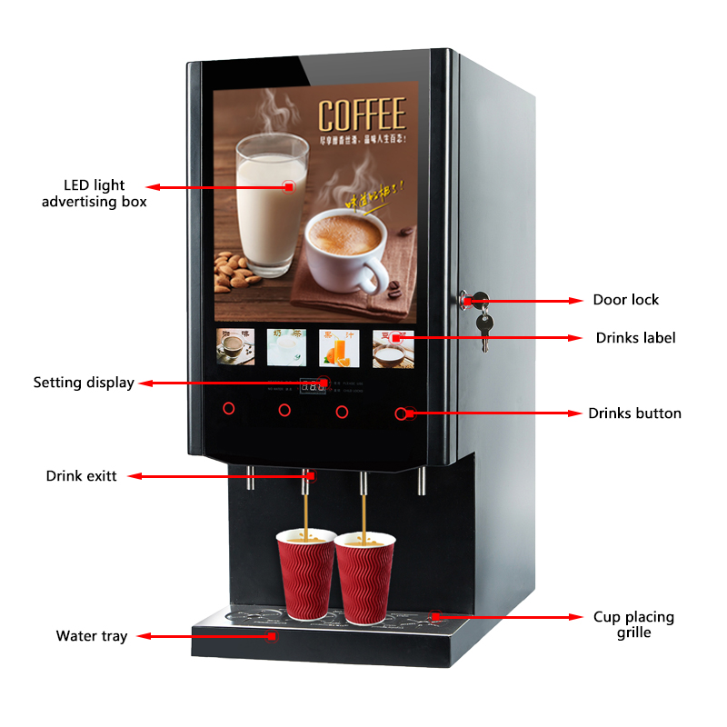 40S SUPIN Ekonomik 4 Çeşitli S - Coffee Tea Vending Machine incelemesi ve fiyatı