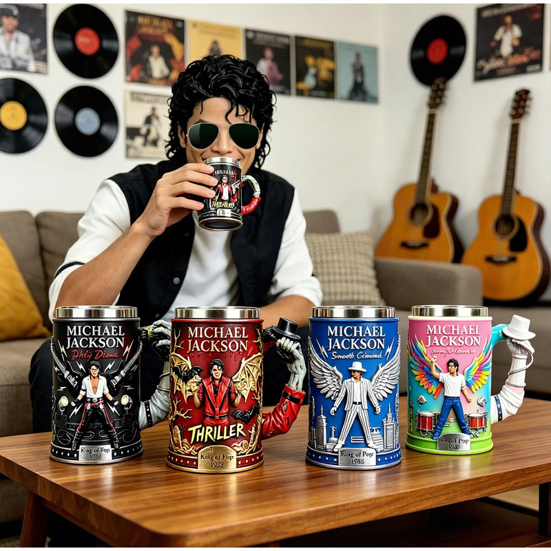 Michael Jackson Pop Kralı 3D R - Coffee Tea Shop incelemesi ve fiyatı