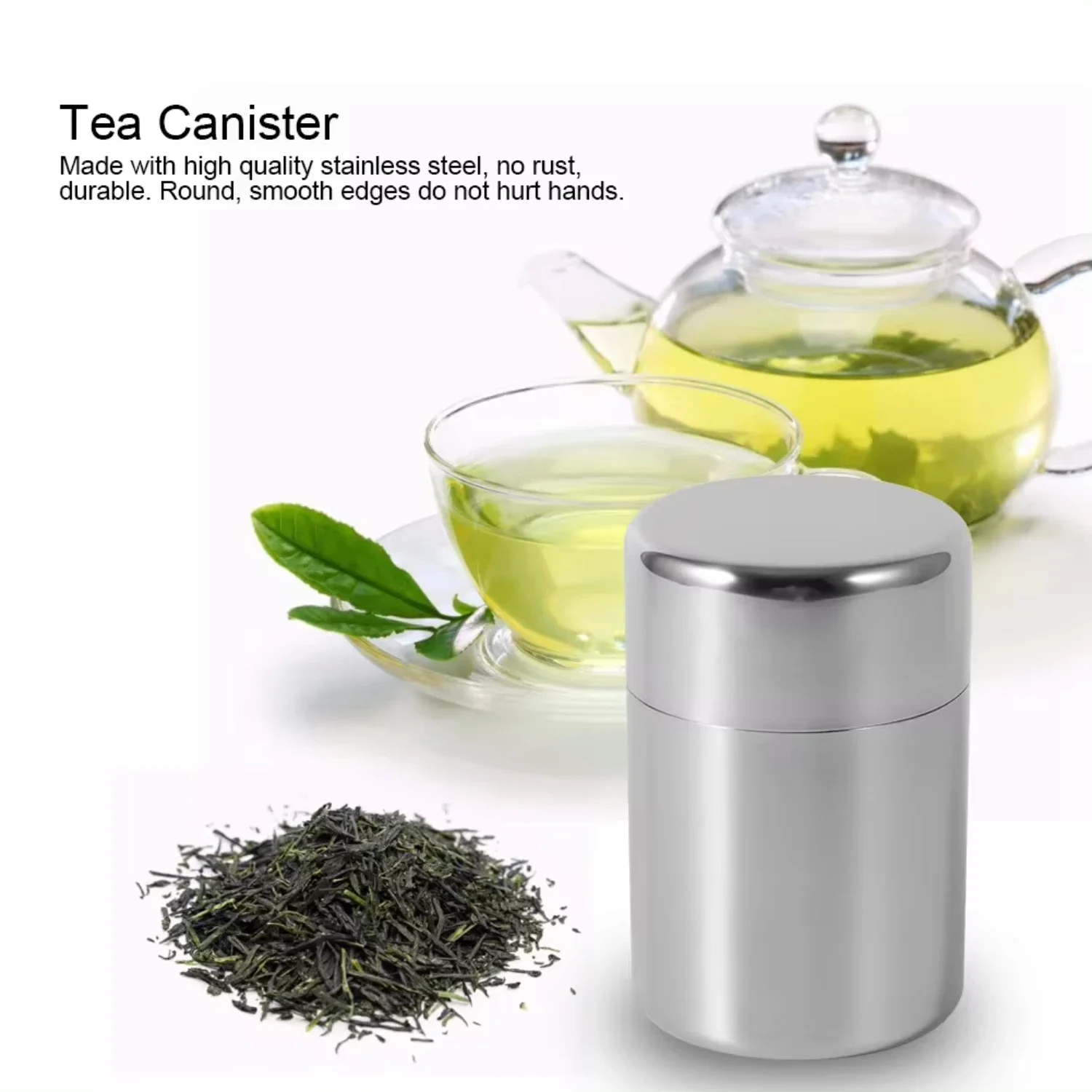 Paslanmaz Çelik Çay Yaprağı Te - Coffee Tea Sugar Canisters incelemesi ve fiyatı