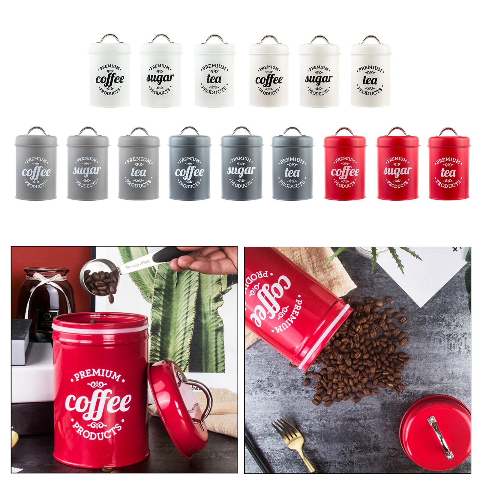 Metal Mutfak Saklama Kabı Seti - Coffee Tea Sugar Canisters incelemesi ve fiyatı