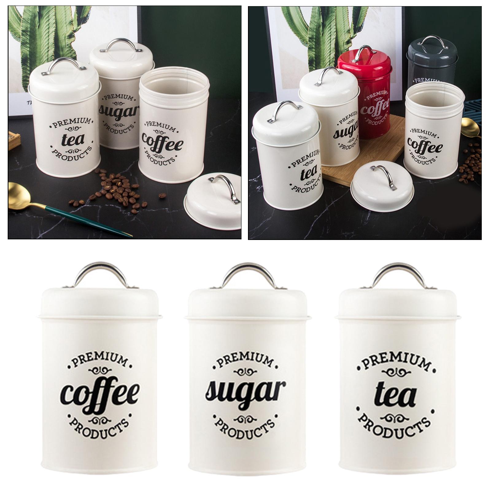 Metal Mutfak Saklama Kabı Seti - Coffee Tea Sugar Canisters incelemesi ve fiyatı