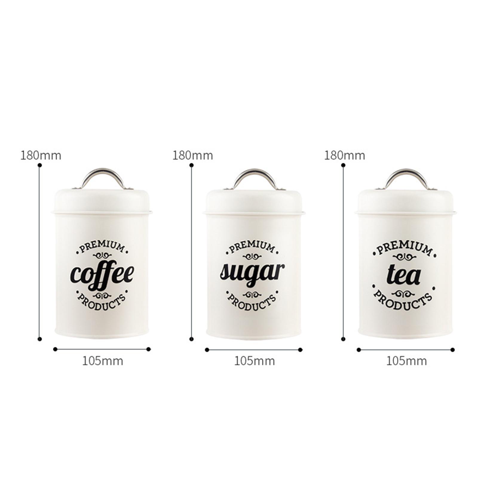 Metal Mutfak Saklama Kabı Seti - Coffee Tea Sugar Canisters incelemesi ve fiyatı