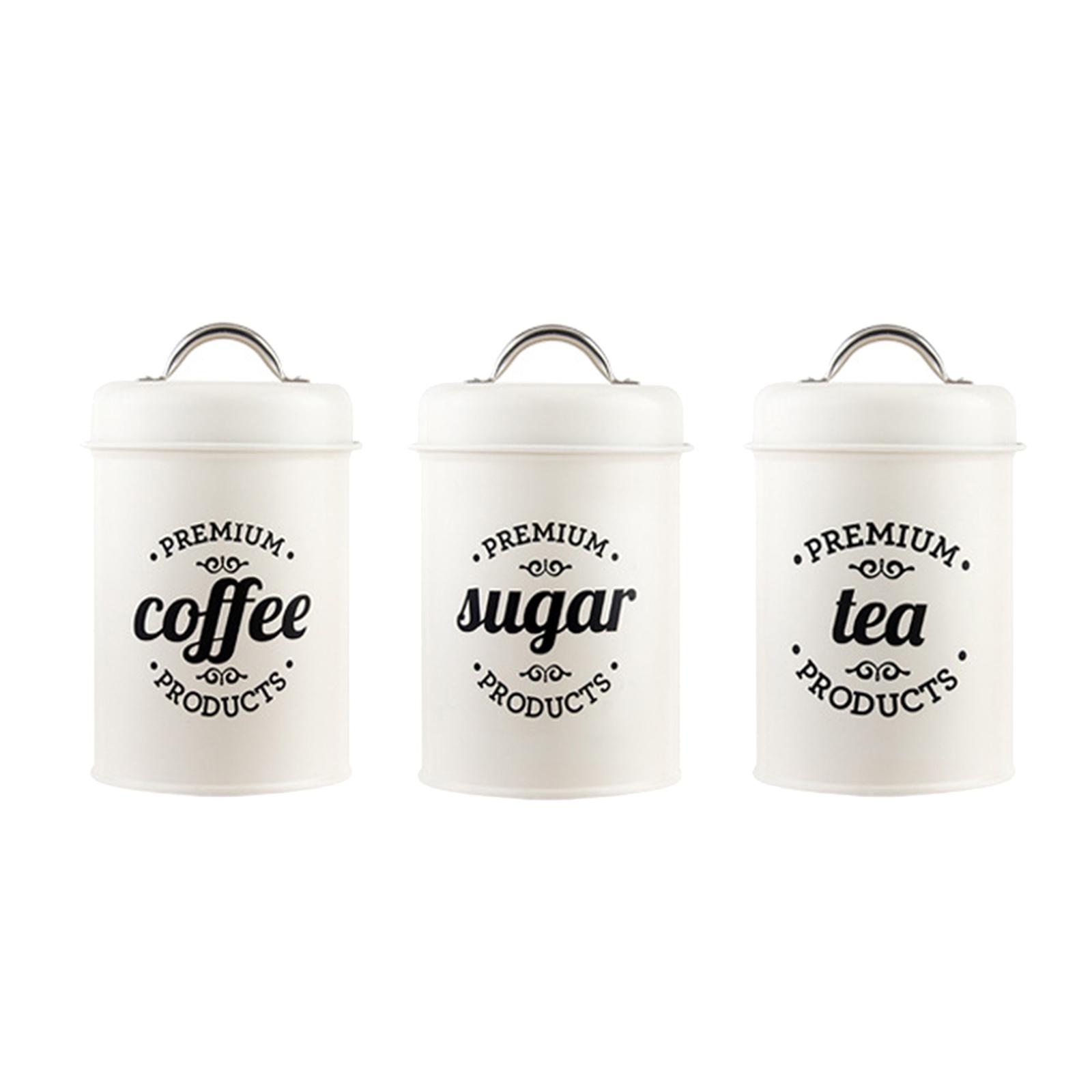 Metal Mutfak Saklama Kabı Seti - Coffee Tea Sugar Canisters incelemesi ve fiyatı