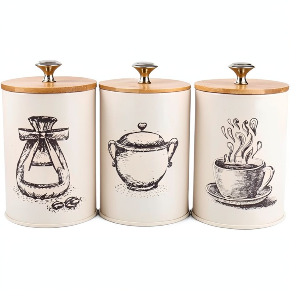 Modern, Minimalist Tasarımlı,  - Coffee Tea Sugar Canisters incelemesi ve fiyatı
